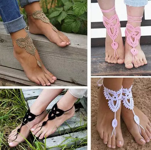 Crochet Barefoot Sandals