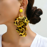 Glamorous Handmade Flower Luxury Design Earrings - Bold Statement without weighing you down. 