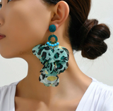 Glamorous Handmade Flower Luxury Design Earrings - Bold Statement without weighing you down. 