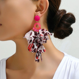 Glamorous Handmade Flower Luxury Design Earrings - Bold Statement without weighing you down. 