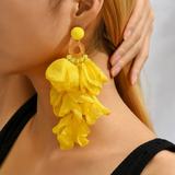 Glamorous Handmade Flower Luxury Design Earrings - Bold Statement without weighing you down. 