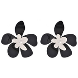 Enchanted Lily Double Layer Acrylic Earrings - Lightweight and Comfortable to wear. 