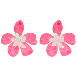 Enchanted Lily Double Layer Acrylic Earrings - Lightweight and Comfortable to wear. 