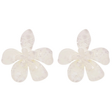 Enchanted Lily Double Layer Acrylic Earrings - Lightweight and Comfortable to wear. 