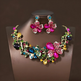 Dazzling Decorative Style Necklace + Earrings