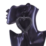 The sparkling rhinestones and delicate dangle heart design make them perfect for any occasion.