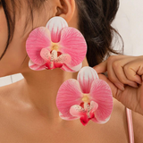 Bold Butterfly Orchid Aesthetic Jewelry Boho Fashion - Pink 