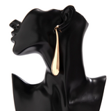 Radiant Ripple Bold Drop Earrings - Comfortable for daily wear. - Gold