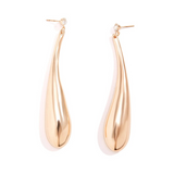 Radiant Ripple Bold Drop Earrings - Comfortable for a daily wear.  - Gold