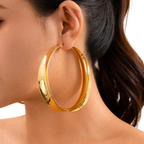 Big Bold Chic Gold Hoop Earrings