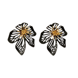 Chic Flower Dangle Earrings. Measuring 6.9 cm (2.72 inches) in length and 6 cm (2.36 inches) in width