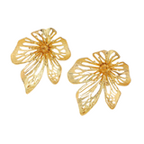 Chic Flower Dangle Earrings. Measuring 6.9 cm (2.72 inches) in length and 6 cm (2.36 inches) in width