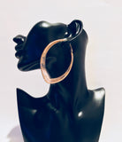 Big Gold Oval Hoop Earrings