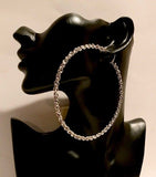 Chain Rope Hoop Earring Silver or Gold