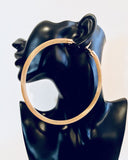 5 inch gold shoulder duster hoop earring