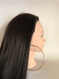 Large Gold Classic Hoop 4 Inch Earrings