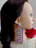 dazzling crystal dangle earrings